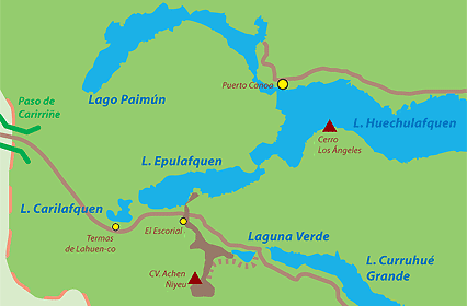 Lagos Huechulafquen y Epulafquen, Termas Lahuen Co Lagos Huechulafquen y Epulafquen, Termas Lahuen Co